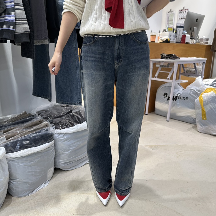 HELVETICA PLUS東大門代購女裝新款人氣熱賣推薦時尚牛仔褲HELVETICA牛仔褲