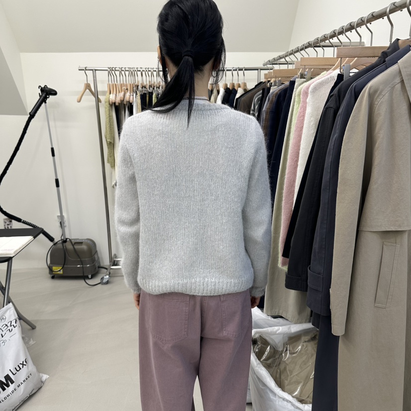 OREE韓國代購女士新款真品人氣推薦熱賣休閑時尚針織衫紐扣Oree針織衫