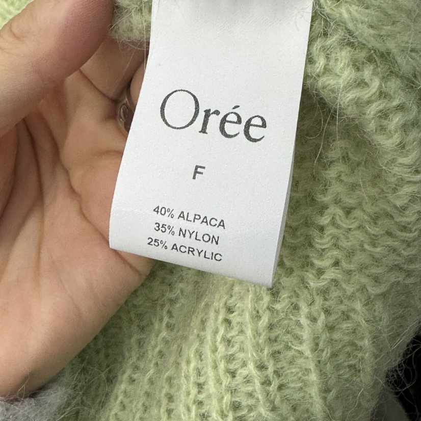 OREE韓國代購女士新款真品人氣推薦熱賣休閑時尚針織衫紐扣Oree針織衫