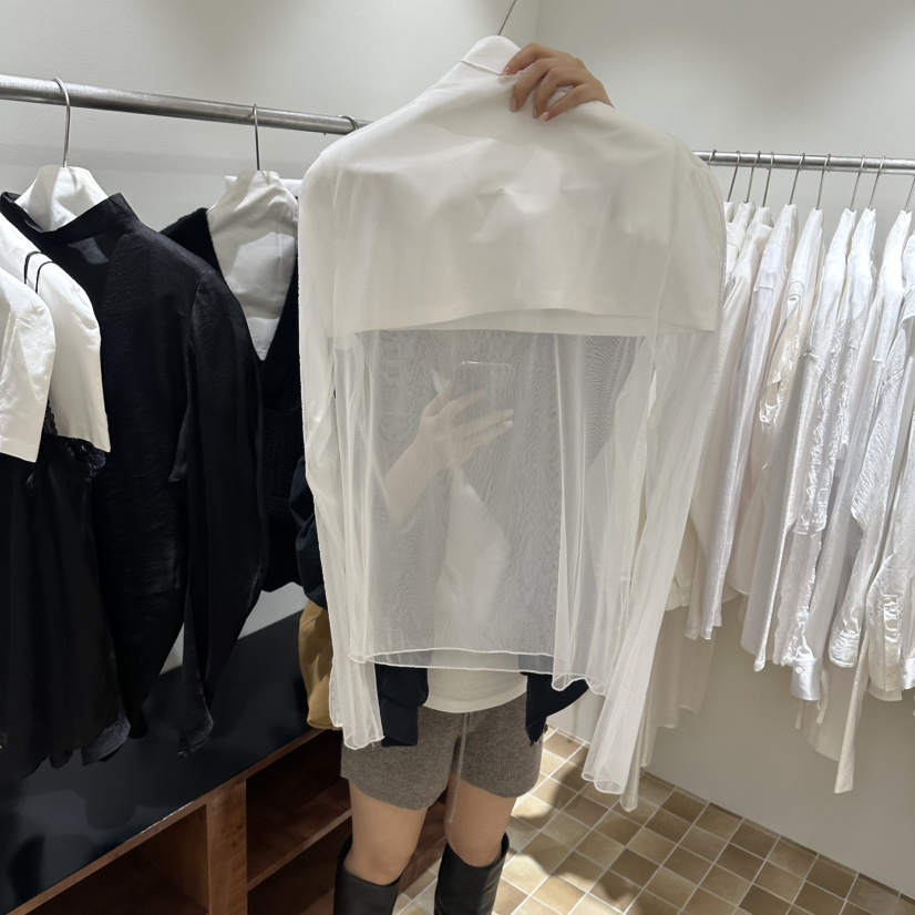 MYNAMEIS/AIME HOPE MAKE東大門代購女士新品熱賣襯衫蕾絲衫透明MYNAMEIS/AIME HOPE MAKE襯衫/蕾絲衫