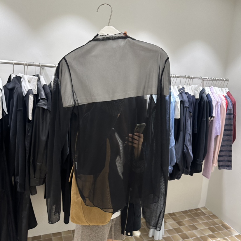 MYNAMEIS/AIME HOPE MAKE東大門代購女士新品熱賣襯衫蕾絲衫透明MYNAMEIS/AIME HOPE MAKE襯衫/蕾絲衫圖色2