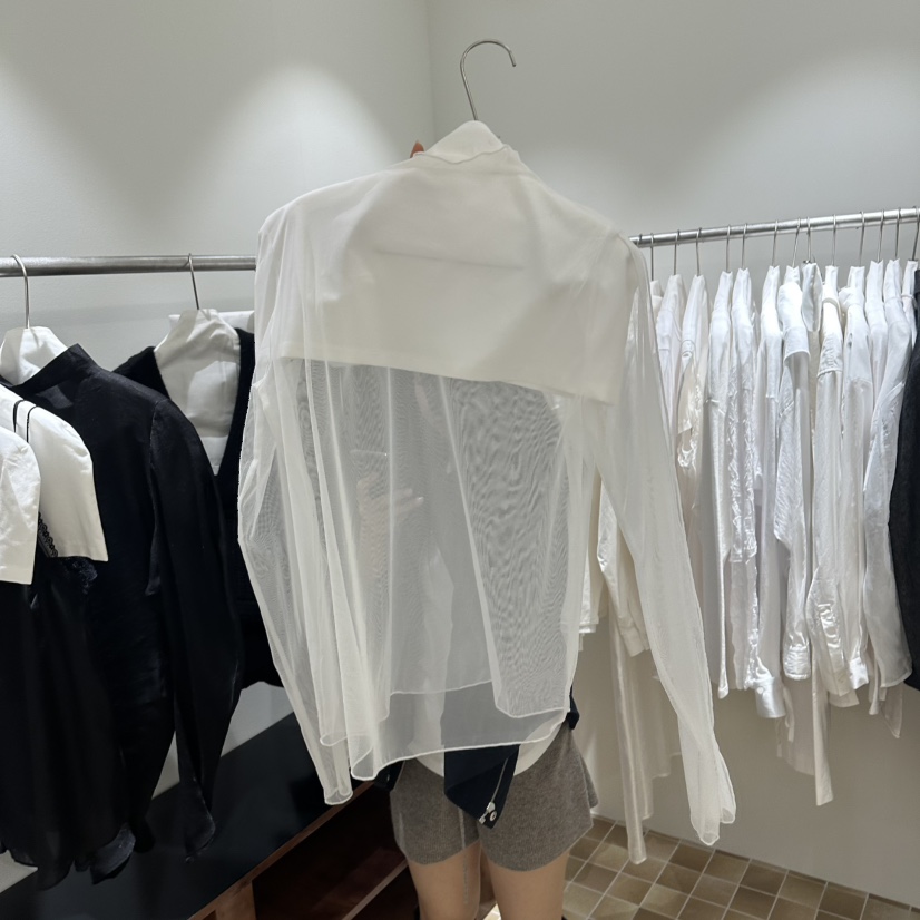 MYNAMEIS/AIME HOPE MAKE東大門代購女士新品熱賣襯衫蕾絲衫透明MYNAMEIS/AIME HOPE MAKE襯衫/蕾絲衫圖色3