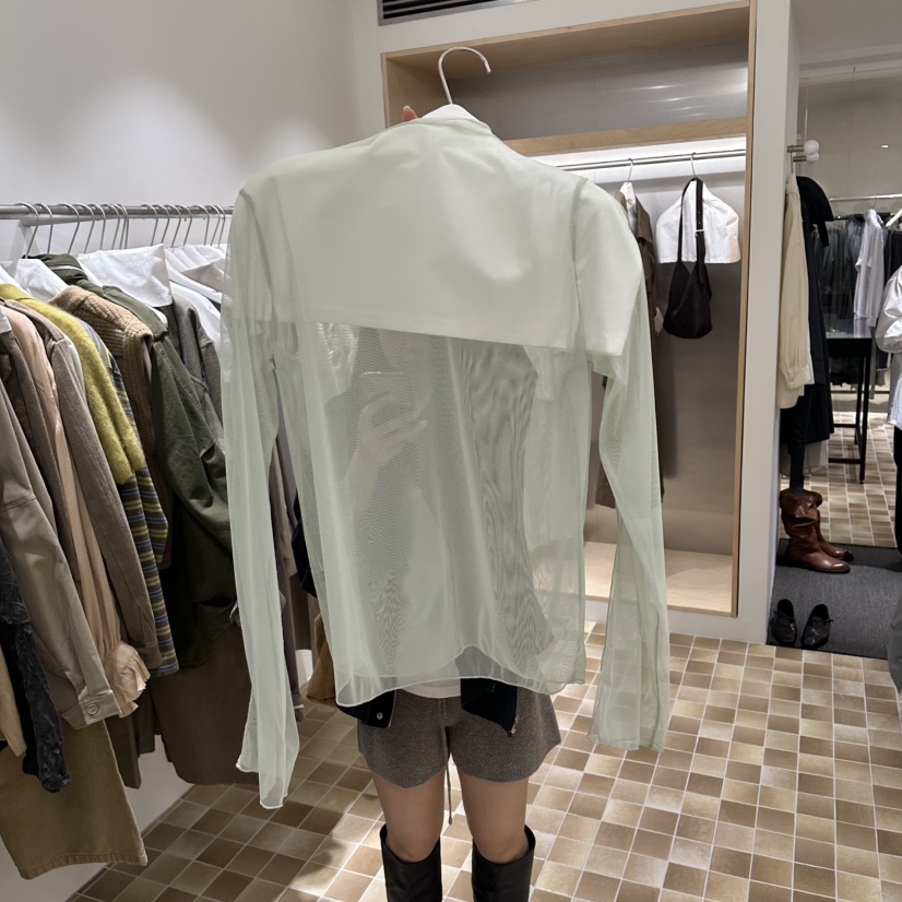 MYNAMEIS/AIME HOPE MAKE東大門代購女士新品熱賣襯衫蕾絲衫透明MYNAMEIS/AIME HOPE MAKE襯衫/蕾絲衫圖色4