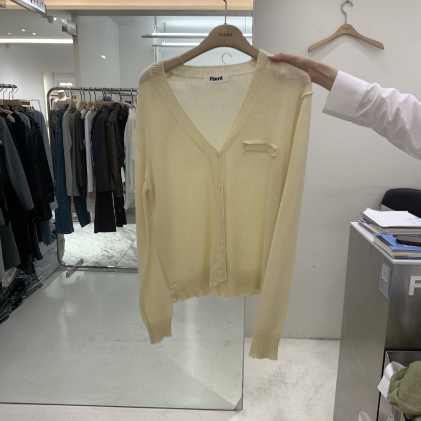 FLAUNT東大門實拍女士新品時尚人氣真品熱賣開衫馬海毛紐扣FLAUNT開衫圖色2