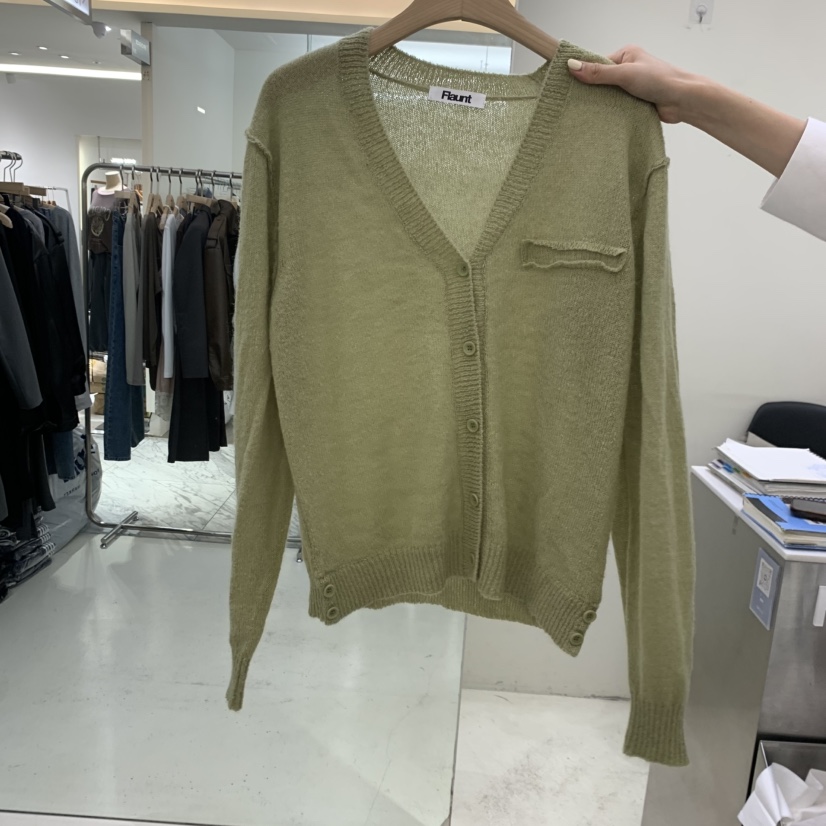 FLAUNT東大門實拍女士新品時尚人氣真品熱賣開衫馬海毛紐扣FLAUNT開衫圖色4