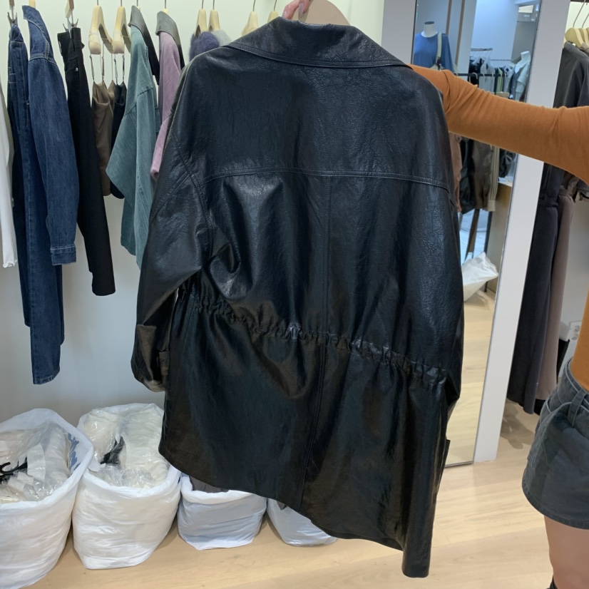 W AND J東大門代購女士新品休閑真品時尚推薦人氣熱賣皮衣W AND J皮衣