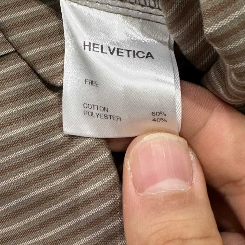 HELVETICA PLUS東大門實拍女裝新款推薦襯衫蕾絲衫修身條紋HELVETICA襯衫/蕾絲衫