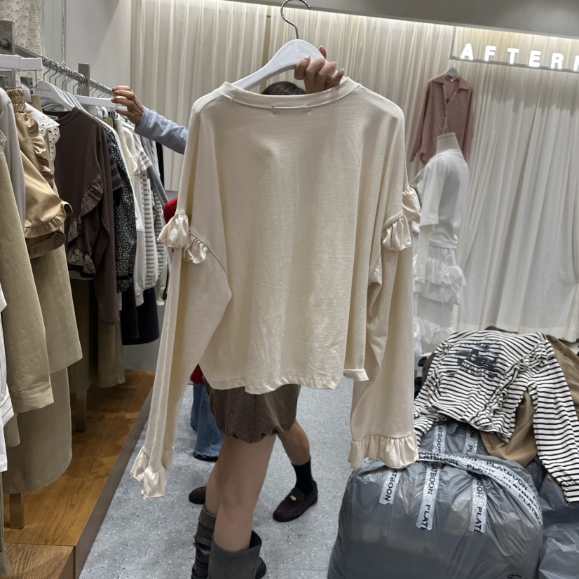 AFTERNOON韓國直郵女裝新品時尚真品推薦人氣熱賣長袖T恤AFTERNOON長袖T恤