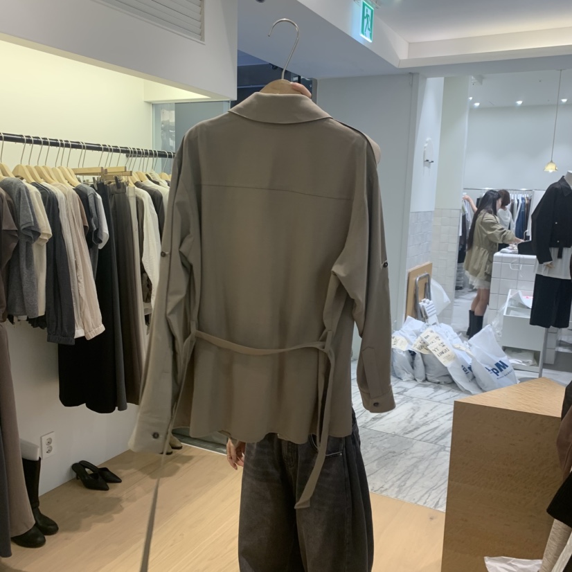 W AND J韓國代購女裝新品人氣真品推薦襯衫蕾絲衫含腰帶W AND J襯衫/蕾絲衫