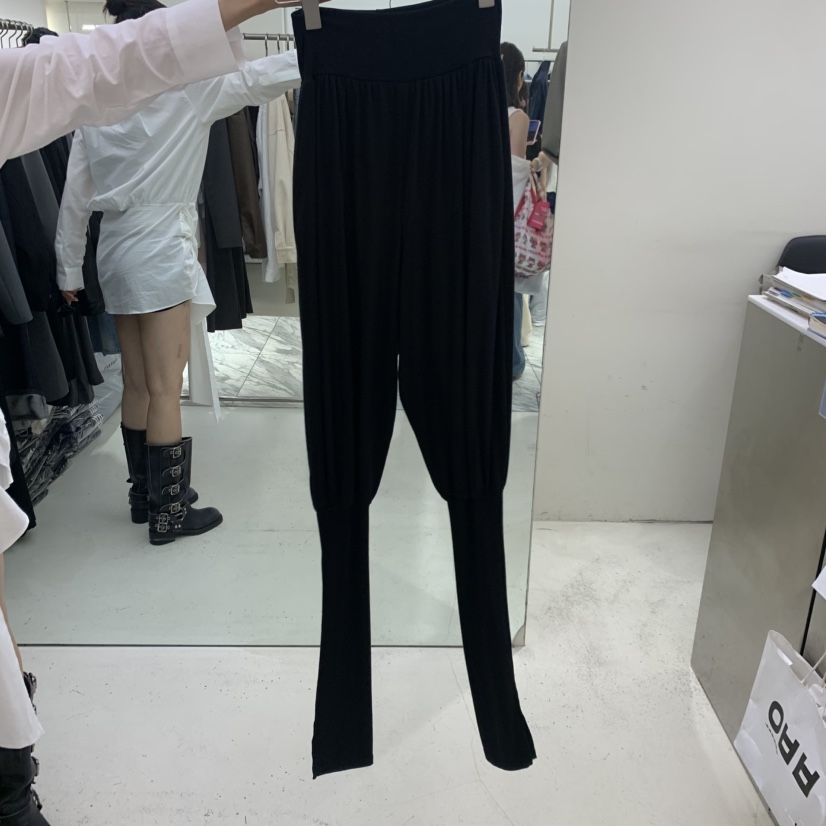 FLAUNT東大門實拍女裝新款休閑時尚熱賣人氣真品休閑褲腿套FLAUNT休閑褲圖色2黑