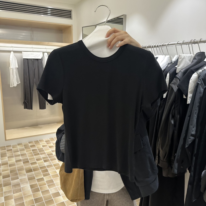 MYNAMEIS/AIME HOPE MAKE東大門實拍女士新款人氣時尚T恤MYNAMEIS/AIME HOPE MAKET恤圖色3黑色