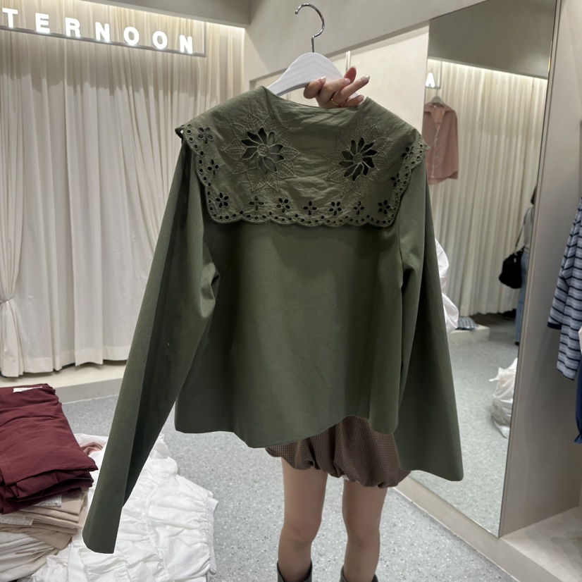 AFTERNOON韓國直郵女裝新品真品人氣休閑推薦熱賣夾克蕾絲AFTERNOON夾克