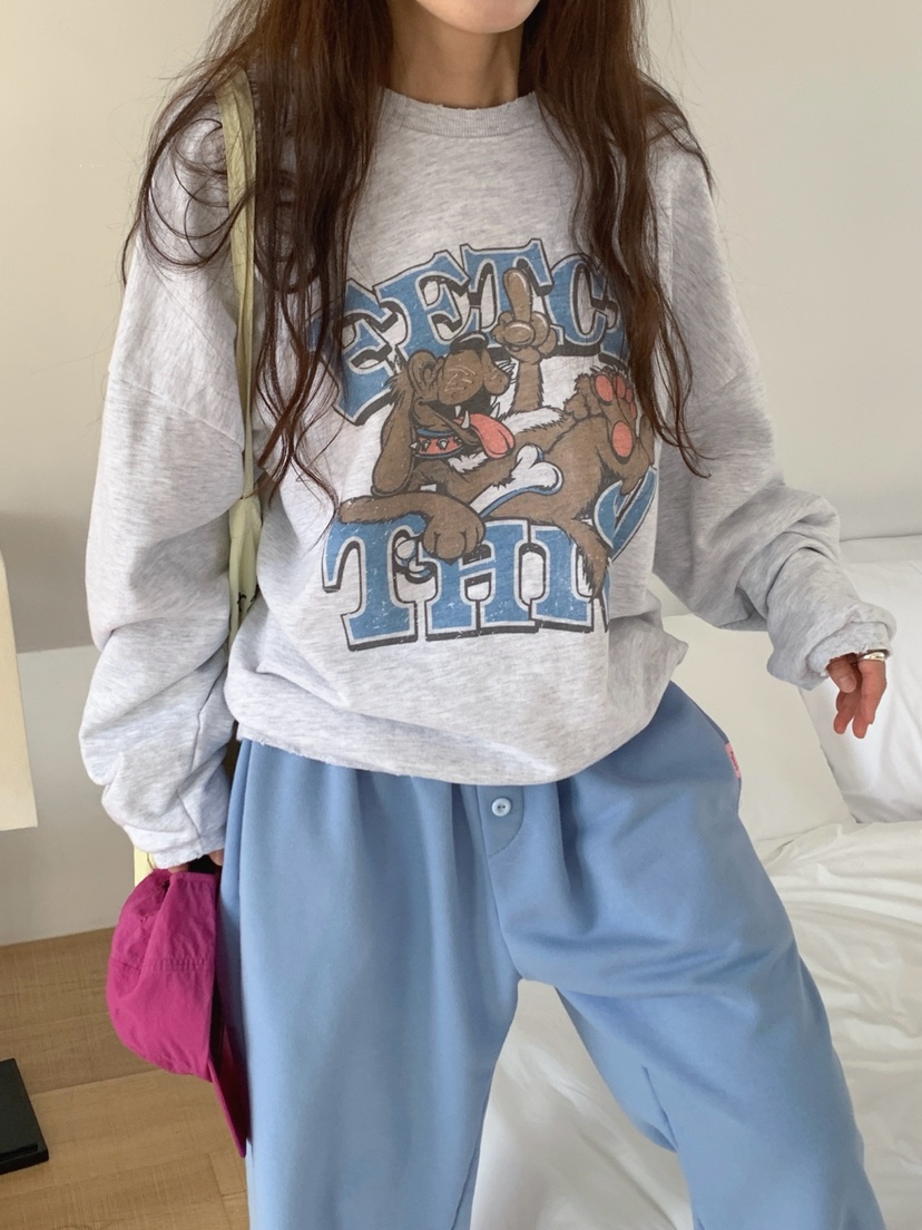 TOLL韓國代購女裝新品推薦熱賣人氣時尚休閑真品衛衣TOLL衛衣