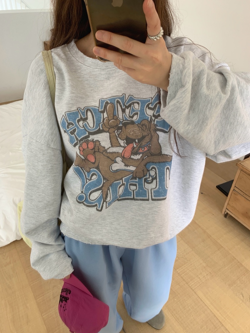 TOLL韓國代購女裝新品推薦熱賣人氣時尚休閑真品衛衣TOLL衛衣