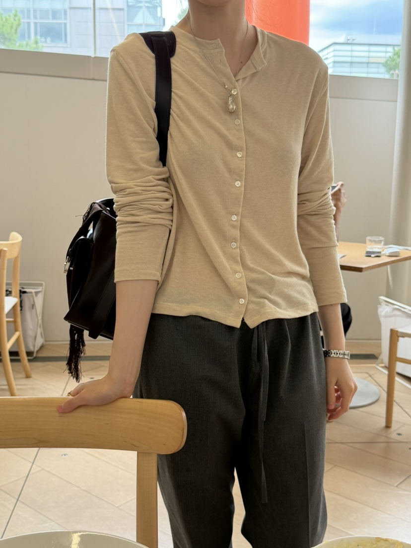 PERMISSION韓國代購女士新款真品時尚休閑熱賣推薦開衫紐扣PERMISSION開衫圖色1