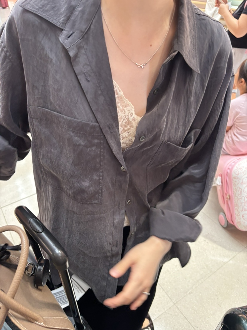 PERMISSION東大門實拍女士新款真品時尚休閑人氣襯衫蕾絲衫PERMISSION襯衫/蕾絲衫