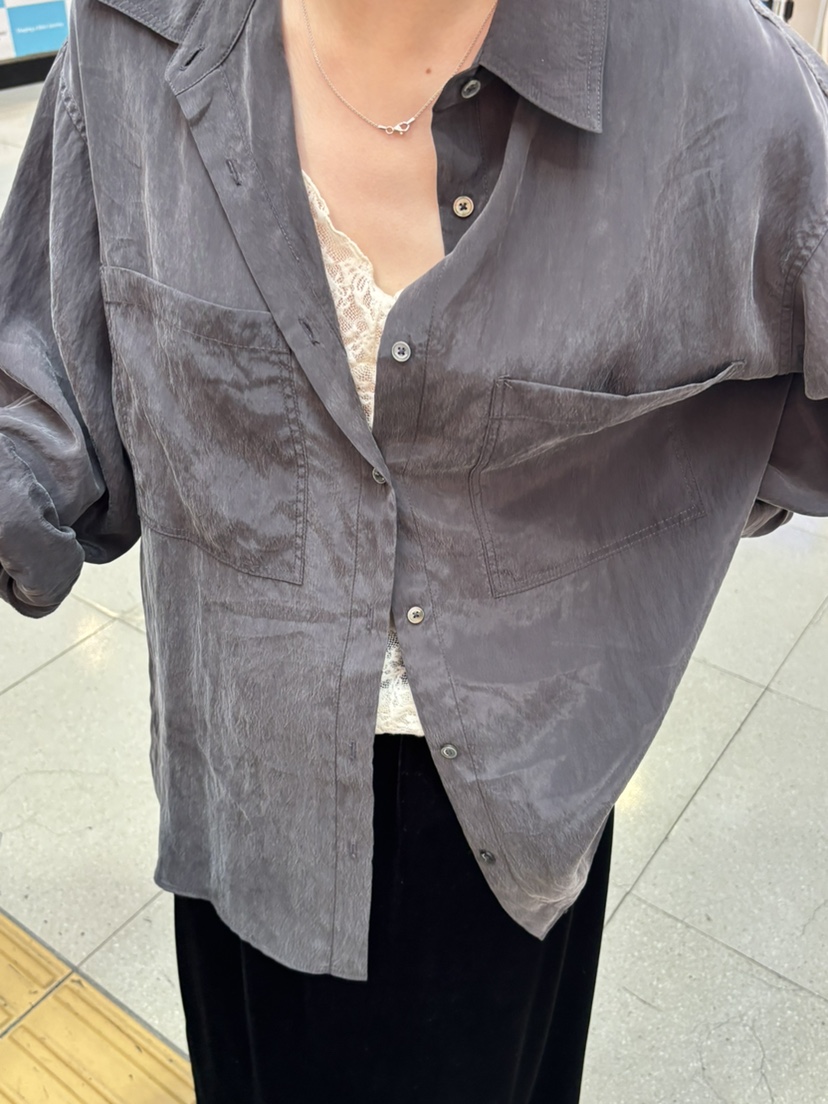PERMISSION東大門實拍女士新款真品時尚休閑人氣襯衫蕾絲衫PERMISSION襯衫/蕾絲衫