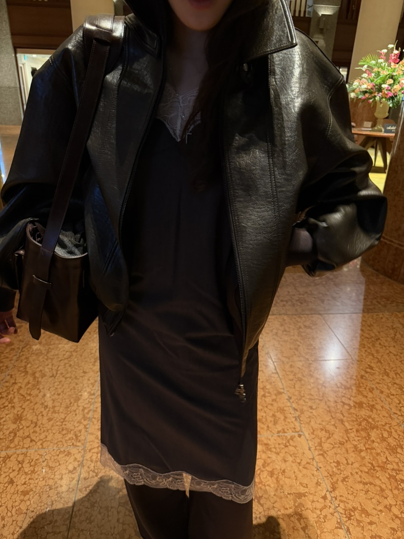PERMISSION韓國直郵女裝新品推薦真品休閑熱賣時尚人氣皮衣PERMISSION皮衣