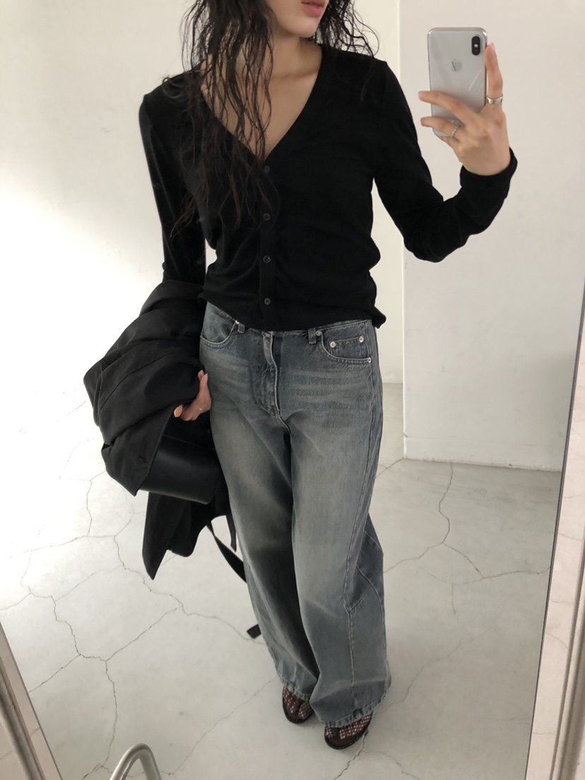 LE VASE韓國代購女士新款真品休閑人氣推薦熱賣時尚牛仔褲LE VASE牛仔褲