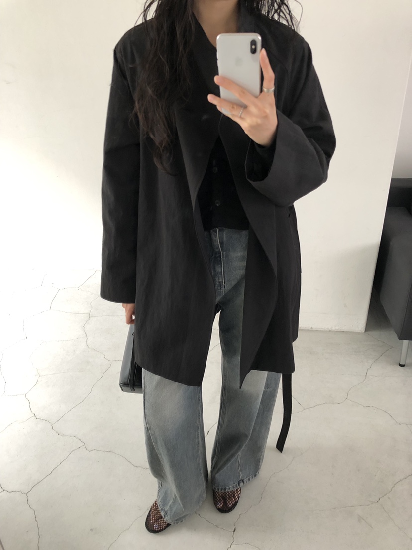 LE VASE東大門代購女士新款推薦時尚真品人氣夾克含腰帶LE VASE夾克