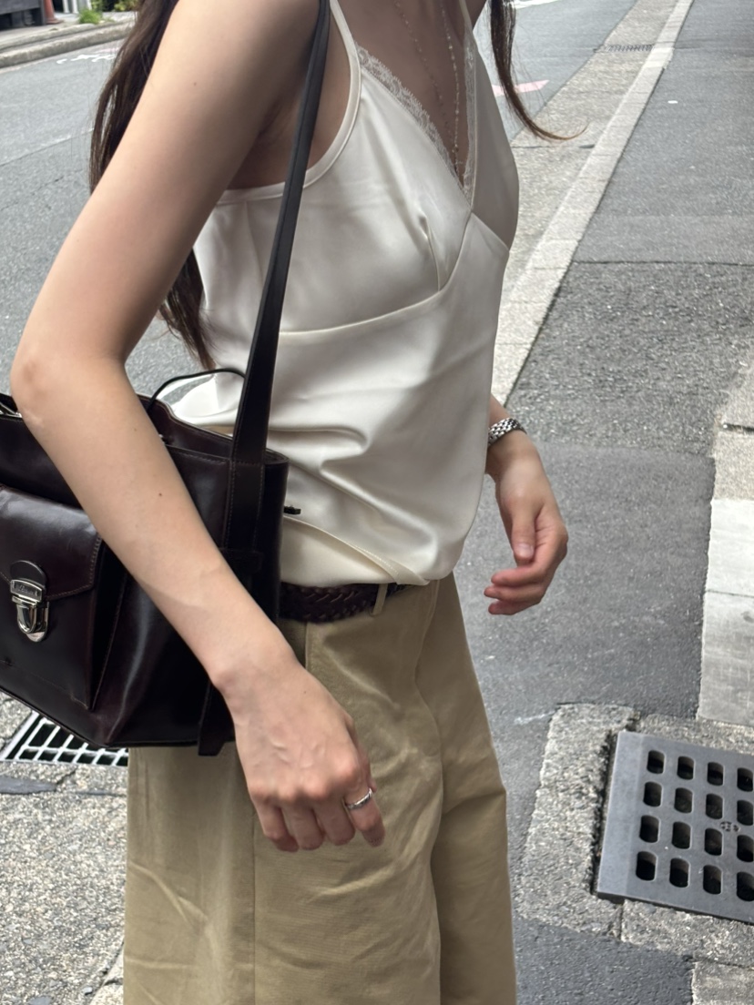 PERMISSION東大門直郵女士新品時尚人氣吊帶背心蕾絲無袖PERMISSION吊帶/背心