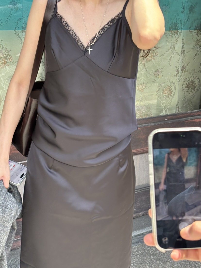 PERMISSION東大門直郵女士新品時尚人氣吊帶背心蕾絲無袖PERMISSION吊帶/背心圖色2