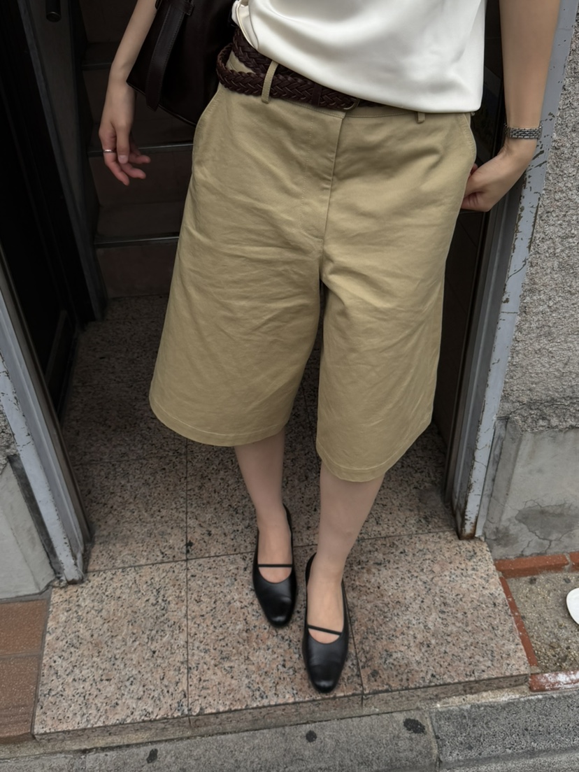 PERMISSION東大門代購女裝新款休閑熱賣推薦短褲不含腰帶PERMISSION短褲圖色1