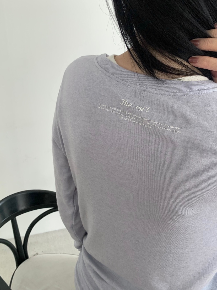 THE EYL韓國直郵女士新款休閑時尚熱賣人氣真品推薦長袖T恤THE EYL長袖T恤