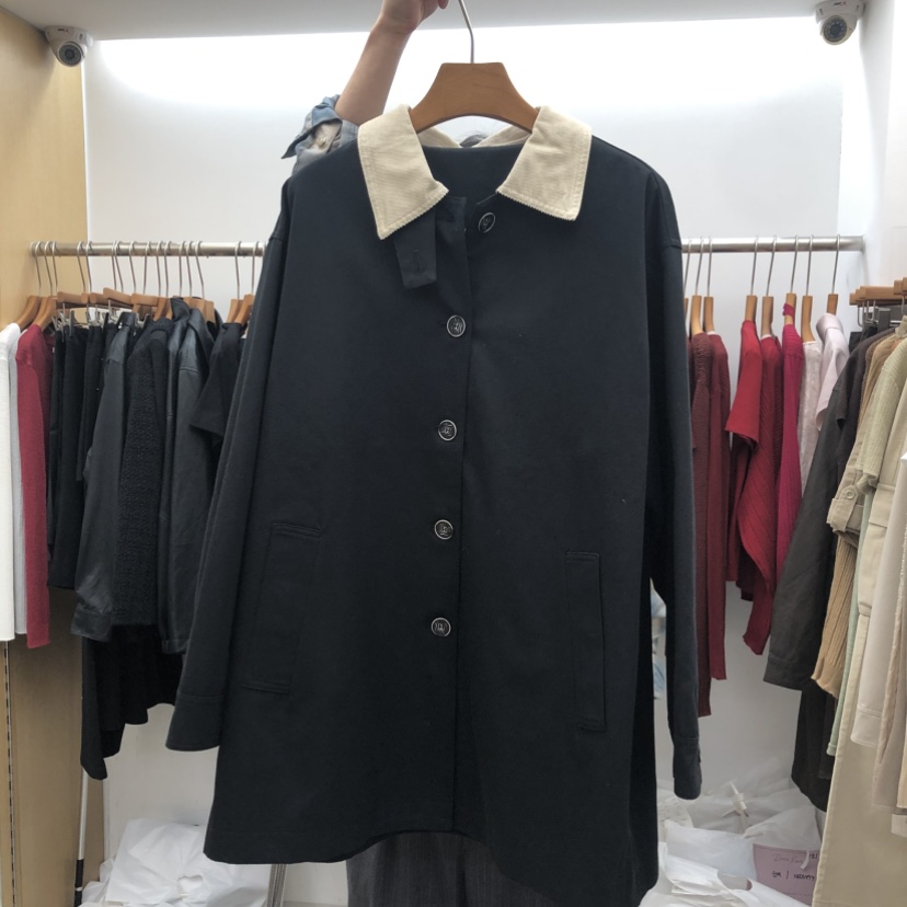 DRESS ROOM東大門代購女裝新款真品熱賣休閑推薦夾克燈芯絨DRESS ROOM夾克圖色2
