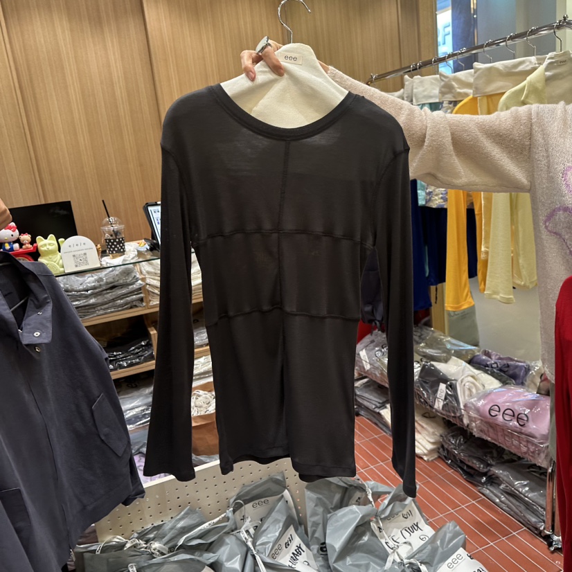 EEE東大門直郵女裝新品人氣真品休閑時尚熱賣推薦長袖T恤EEE長袖T恤圖色5
