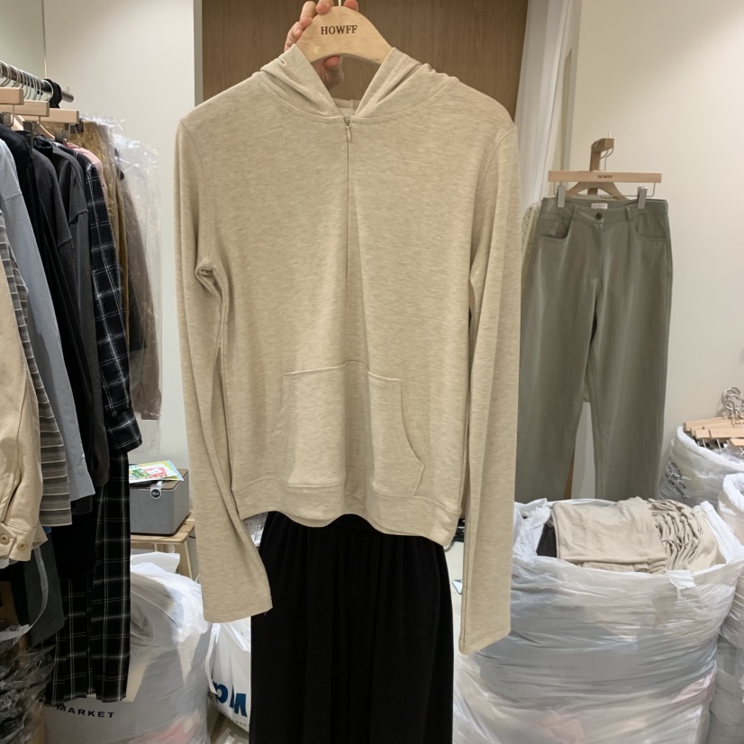 HOWFF東大門代購女裝新品推薦真品熱賣休閑長袖T恤連帽衫HOWFF長袖T恤圖色3