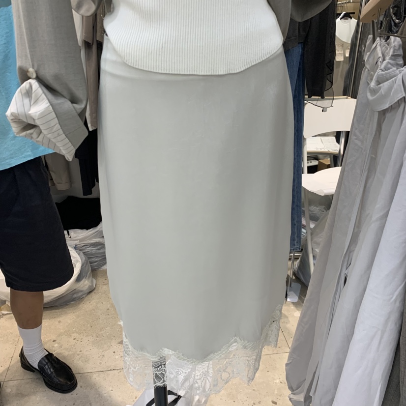 ORRD韓國直郵女士新款真品推薦休閑半身裙中短裙花朵蕾絲ORRD半身裙/中短裙圖色1
