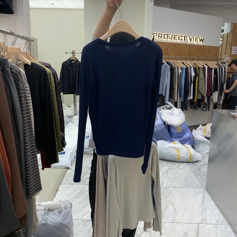 MADEMOISELL東大門代購女士新品人氣推薦熱賣時尚長袖T恤MADEMOISELL長袖T恤