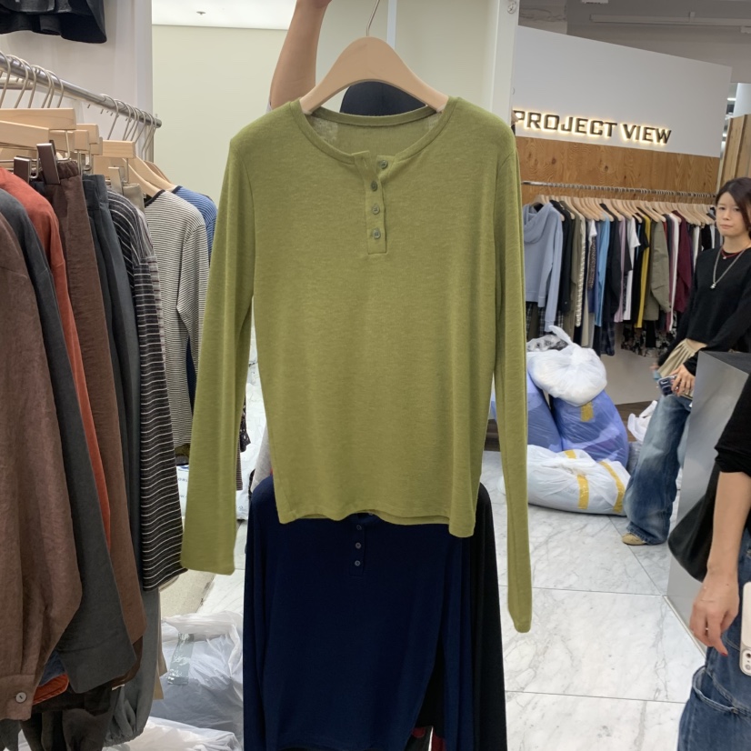 MADEMOISELL東大門代購女士新品人氣推薦熱賣時尚長袖T恤MADEMOISELL長袖T恤圖色3