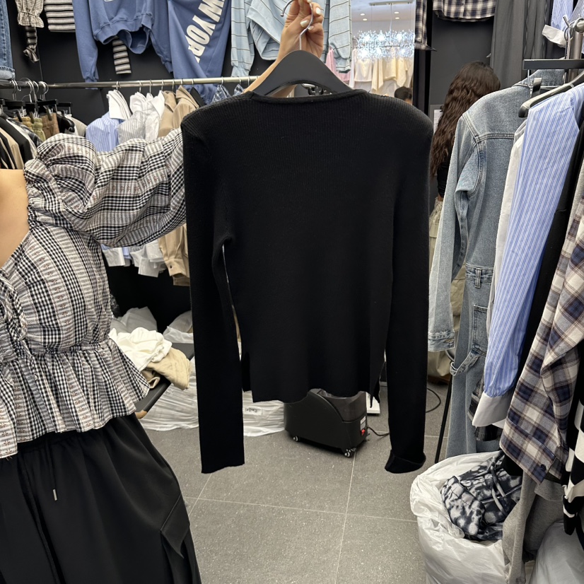 A-DEL韓國直郵女裝新款休閑人氣時尚熱賣推薦開衫開衫羅紋A-DEL開衫