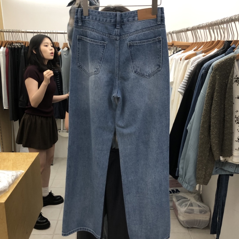 DRESS ROOM東大門實拍女裝新款真品休閑人氣時尚熱賣牛仔褲DRESS ROOM牛仔褲
