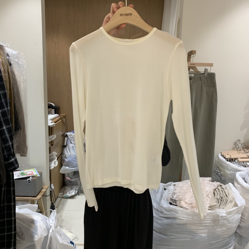 HOWFF東大門代購女士新款推薦時尚人氣休閑真品熱賣長袖T恤HOWFF長袖T恤圖色3