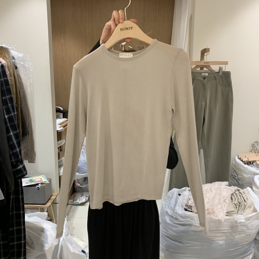 HOWFF東大門代購女士新款推薦時尚人氣休閑真品熱賣長袖T恤HOWFF長袖T恤圖色4