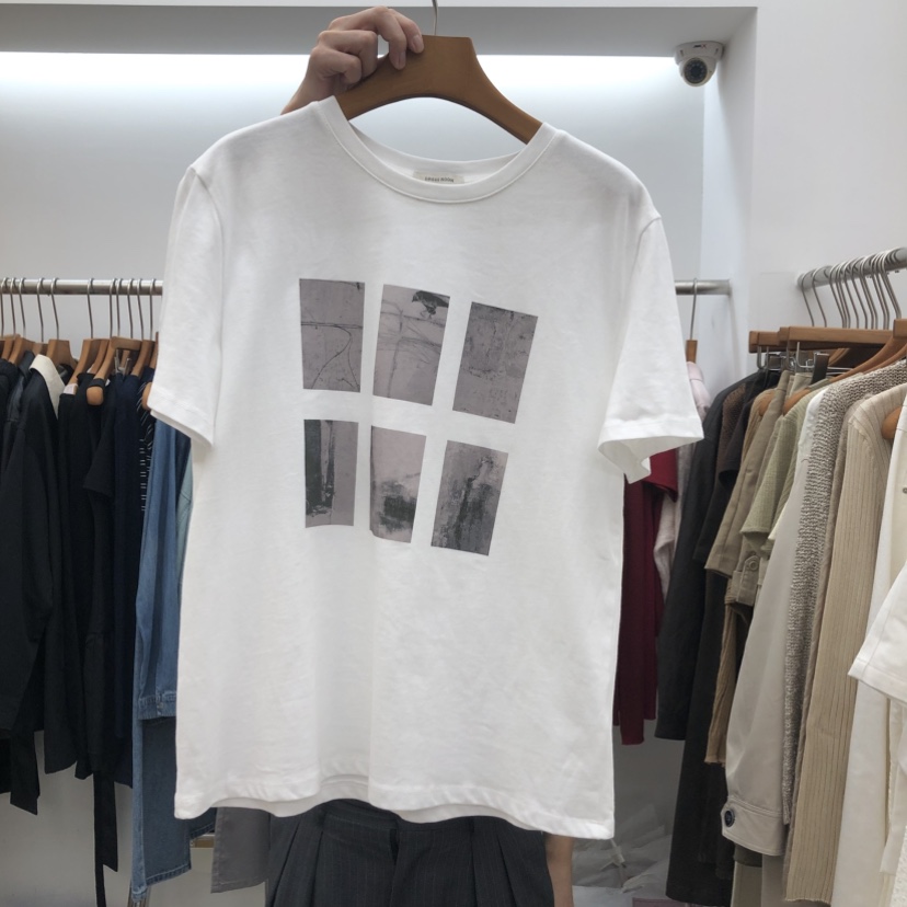 DRESS ROOM韓國代購女士新品熱賣真品推薦時尚人氣休閑T恤DRESS ROOMT恤圖色2