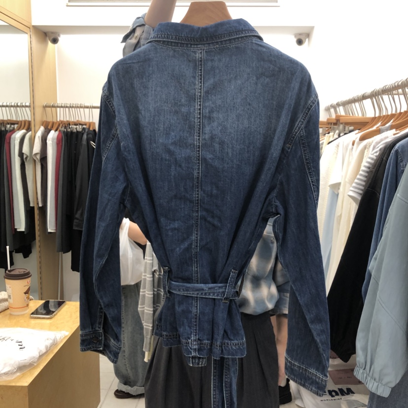 DRESS ROOM韓國直郵女士新品推薦人氣真品熱賣夾克含腰帶DRESS ROOM夾克