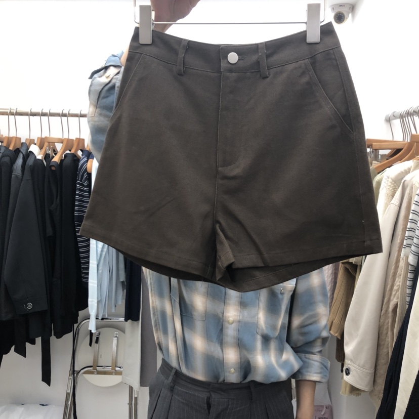 DRESS ROOM東大門實拍女士新款人氣休閑真品熱賣推薦短褲DRESS ROOM短褲圖色3棕色