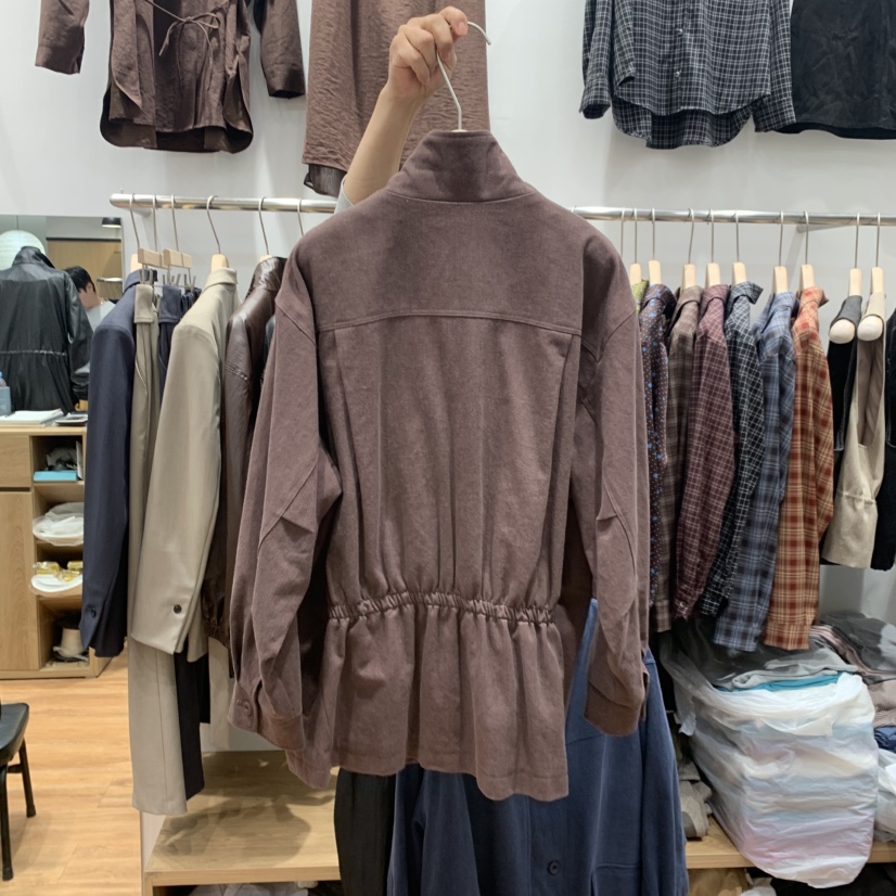 MADEMOISELL東大門實拍女裝新品推薦休閑時尚人氣夾克高領MADEMOISELL夾克