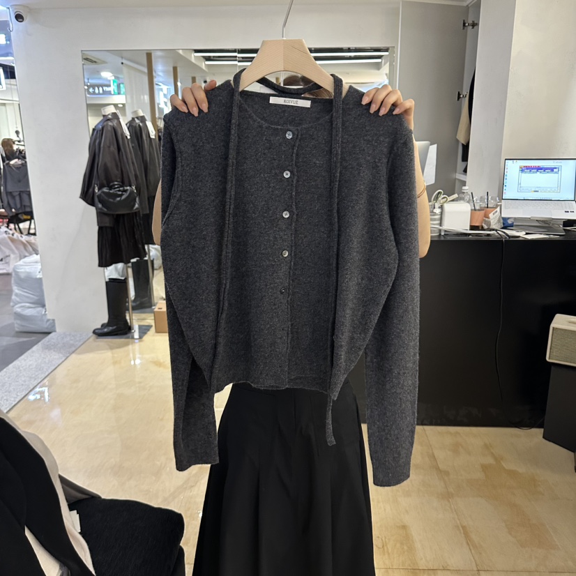KOIVUE東大門代購女裝新品時尚推薦休閑真品人氣熱賣針織衫KOIVUE針織衫圖色3墨色