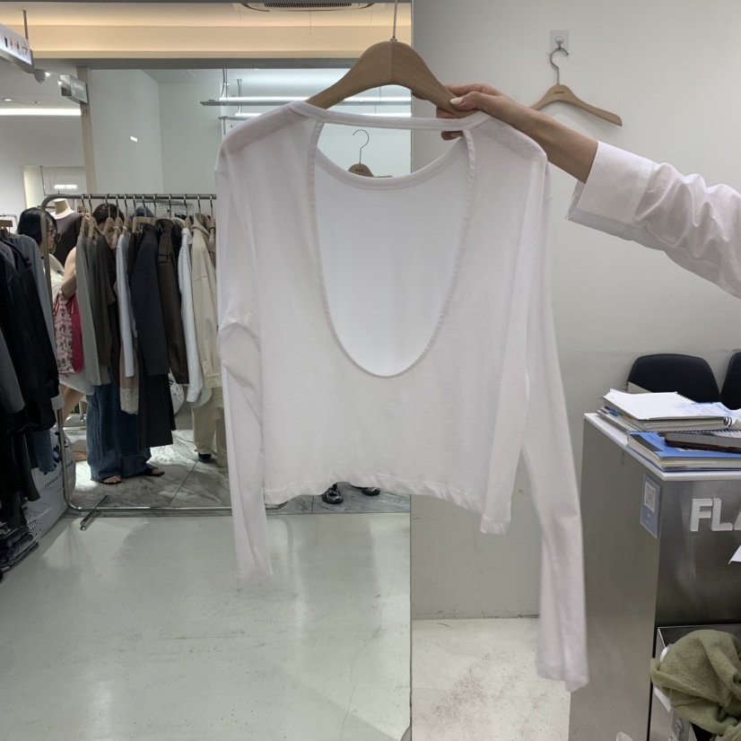 FLAUNT東大門實拍女裝新款熱賣真品人氣推薦時尚休閑長袖T恤FLAUNT長袖T恤