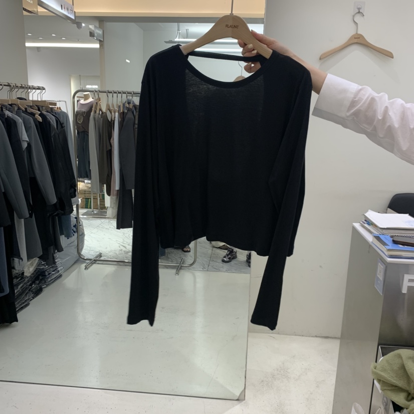 FLAUNT東大門實拍女裝新款熱賣真品人氣推薦時尚休閑長袖T恤FLAUNT長袖T恤圖色2