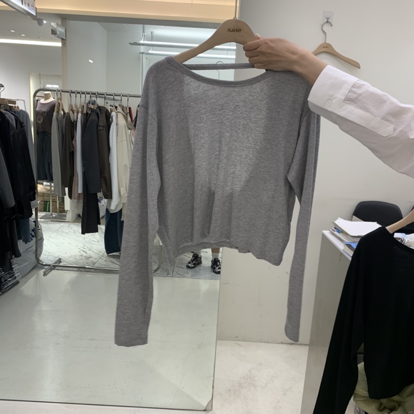 FLAUNT東大門實拍女裝新款熱賣真品人氣推薦時尚休閑長袖T恤FLAUNT長袖T恤圖色3