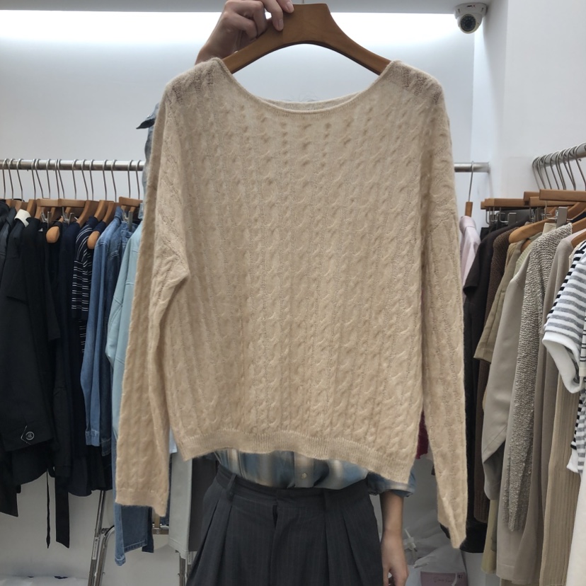DRESS ROOM韓國代購女士新品時尚熱賣真品推薦休閑針織衫DRESS ROOM針織衫圖色2