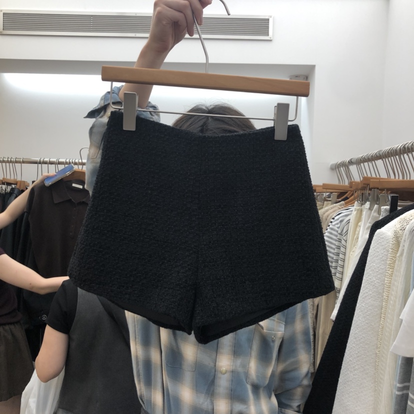 DRESS ROOM韓國直郵女士新款真品推薦休閑短褲粗花呢經典DRESS ROOM短褲圖色2