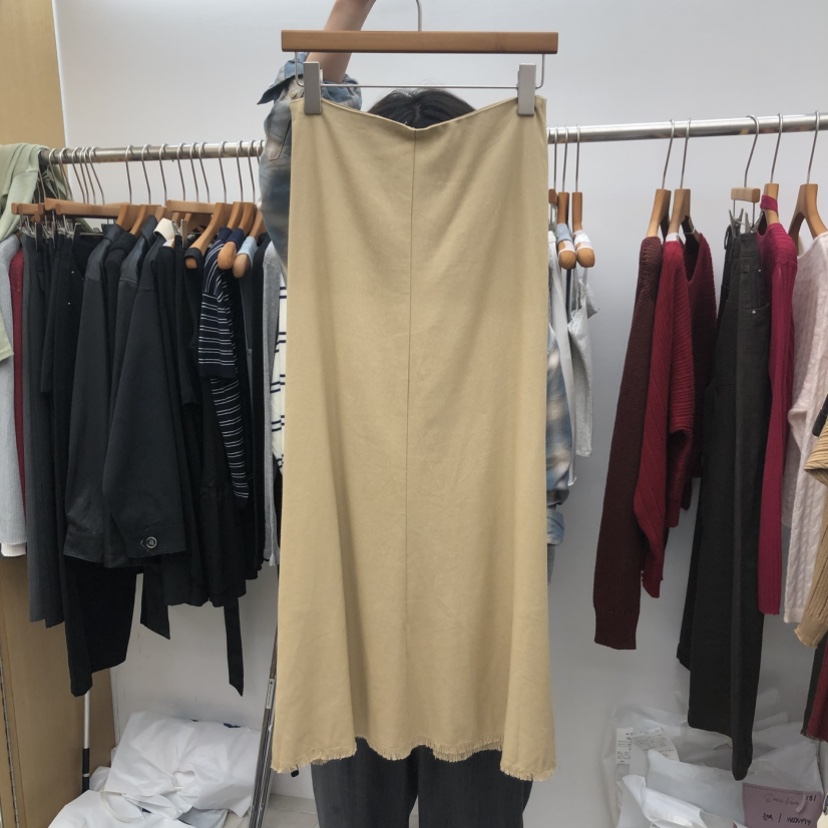 DRESS ROOM韓國直郵女裝新品休閑人氣時尚推薦真品長裙棉DRESS ROOM長裙圖色1