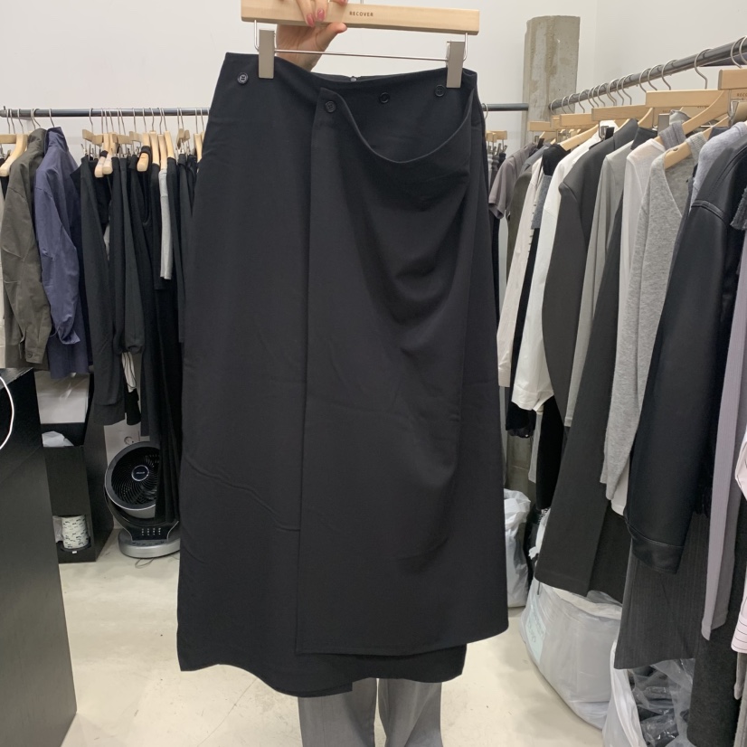 RECOVER韓國代購女裝新款真品人氣休閑推薦熱賣時尚長裙RECOVER/MOMENT長裙圖色2黑